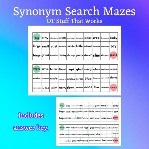 Synonym Search Mazes's featured image