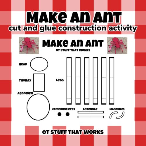 Make an Ant (Cut and Glue Construction Activity)'s featured image