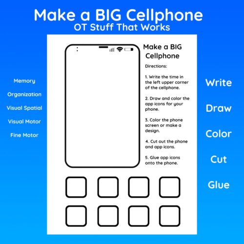 Make a BIG Cellphone (Draw, Color, Cut, and Glue Activity)'s featured image