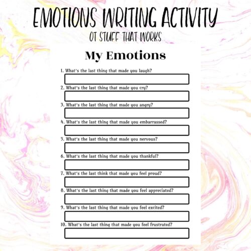 About Me- Emotions Writing Activity's featured image