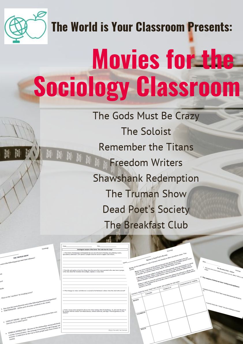 Sociology 8 Different Movies With Questions & Bonus Reading