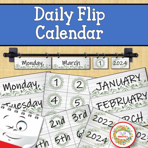 Daily Flip Calendar 2022 to 2051 Eucalyptus Theme's featured image
