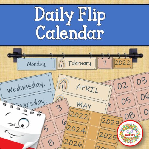 Daily Flip Calendar 2022 to 2051 BOHO Rainbow's featured image