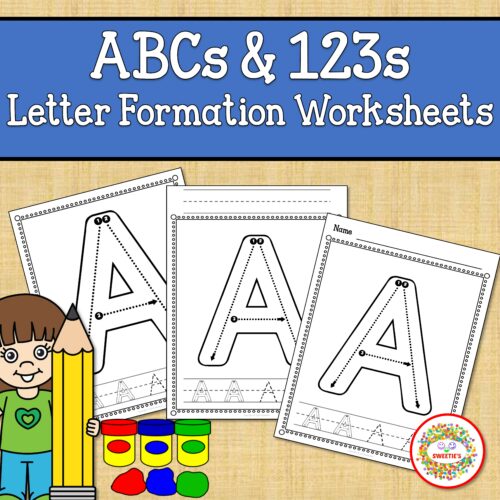 Alphabet and Number Worksheets Correct Letter Formation's featured image