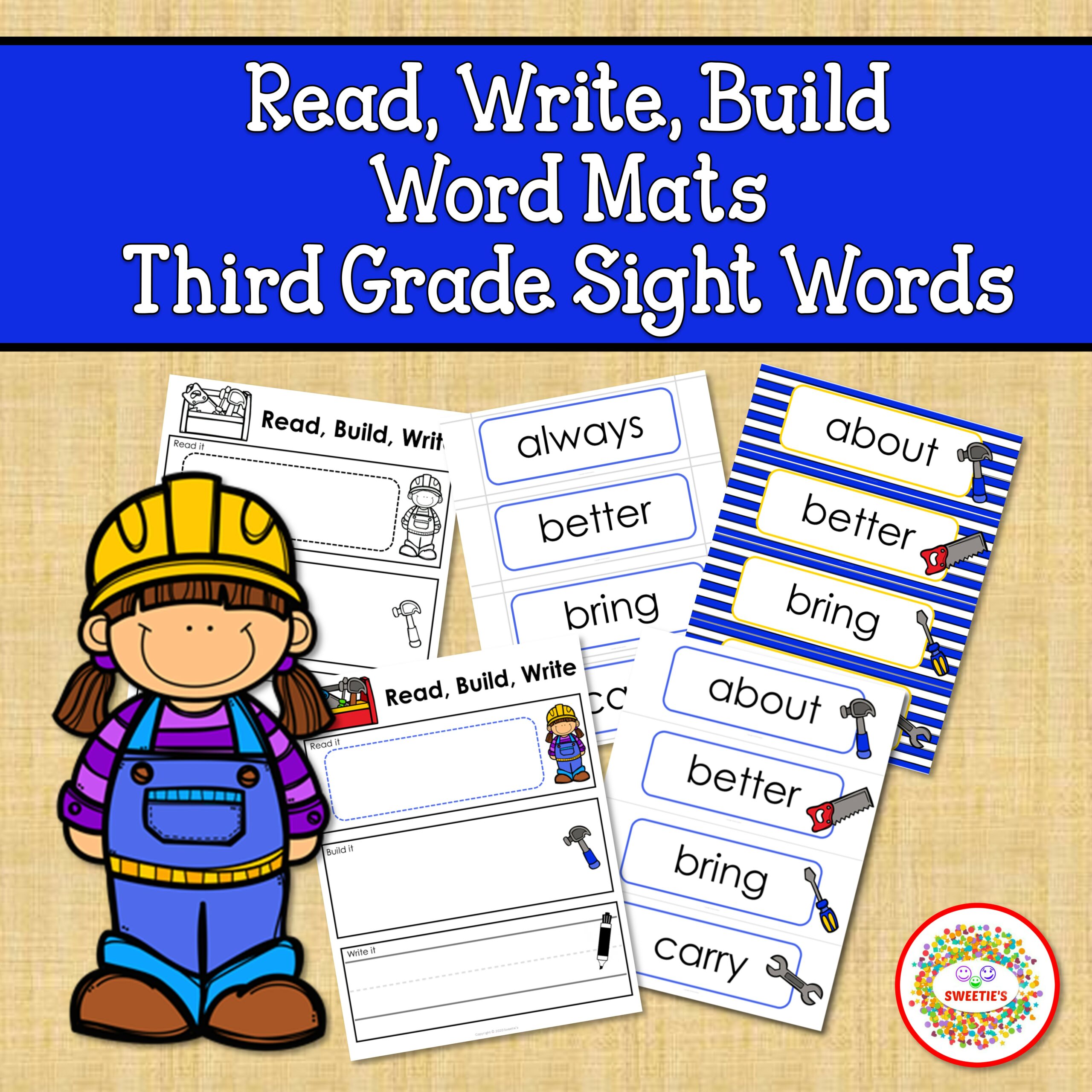 Sight Words Activities Read Build Write Third Grade Sight Words