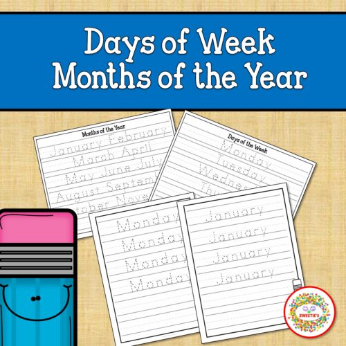 Days of the Week and Months of the Year Worksheets's featured image