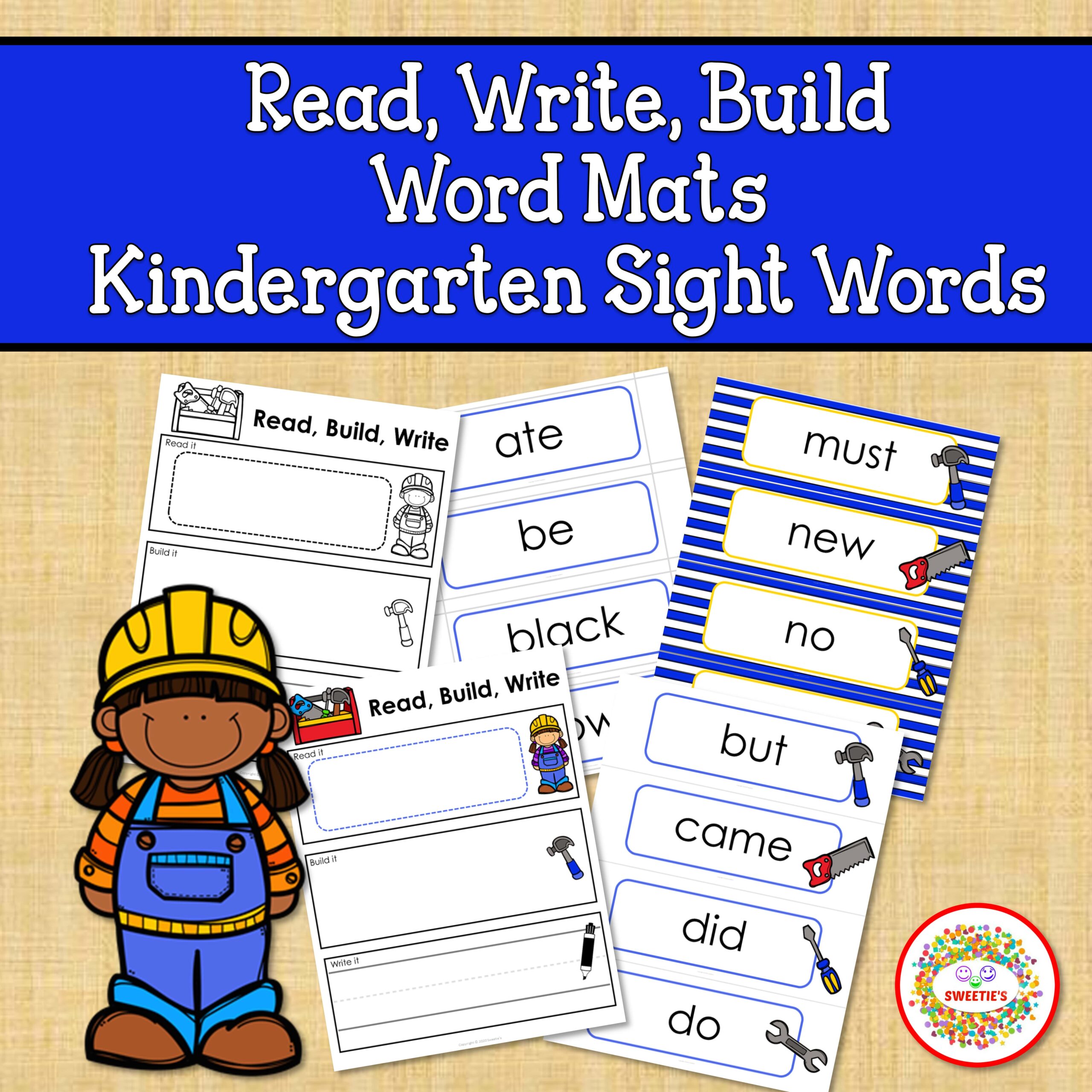 Sight Words Activities Read Build Write Kindergarten Sight Words