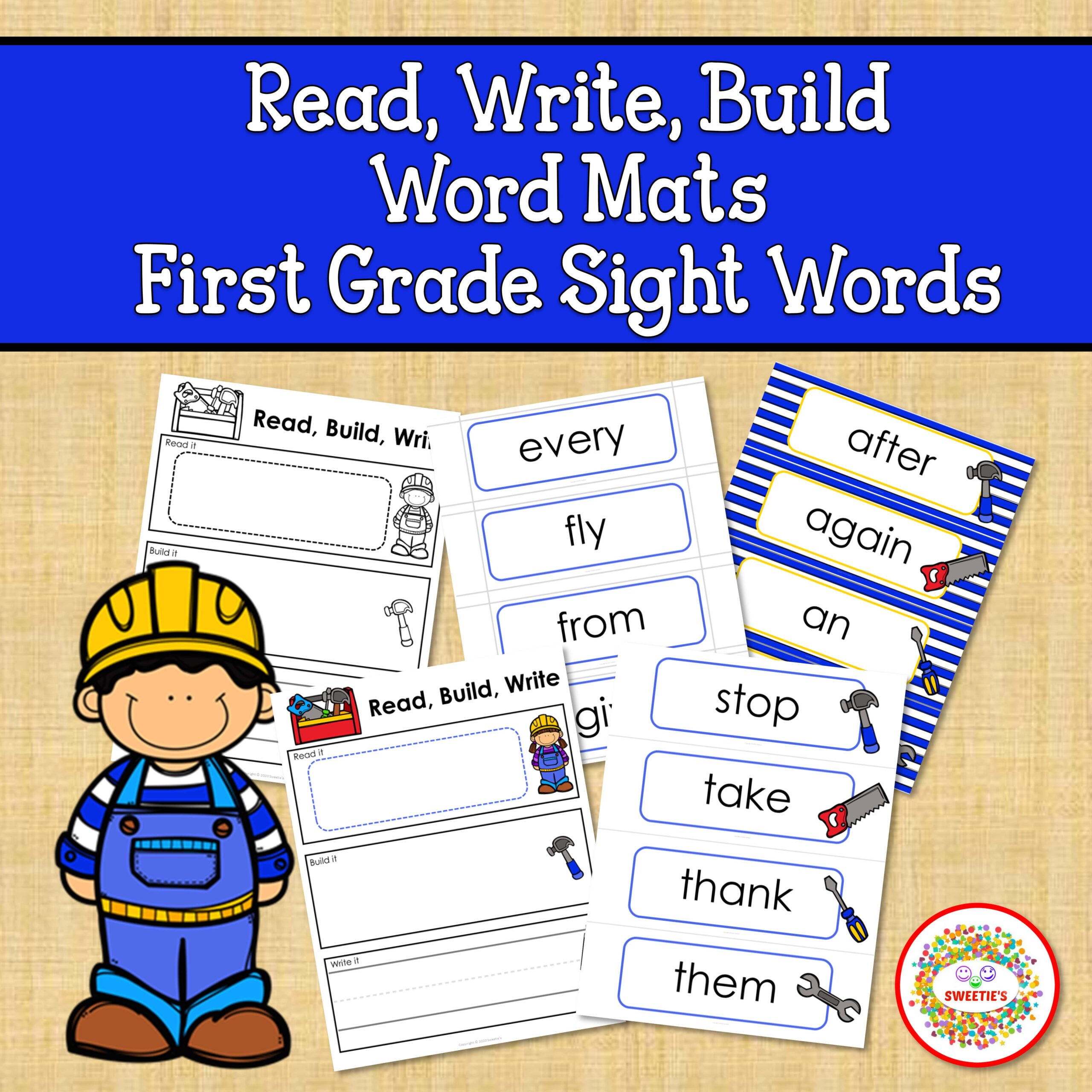 Sight Words Activities Read Build Write First Grade Sight Words