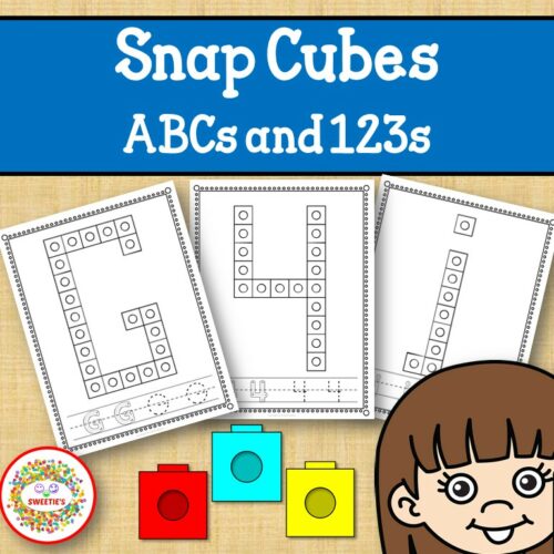 Snap Cube Alphabet and Numbers Worksheets's featured image