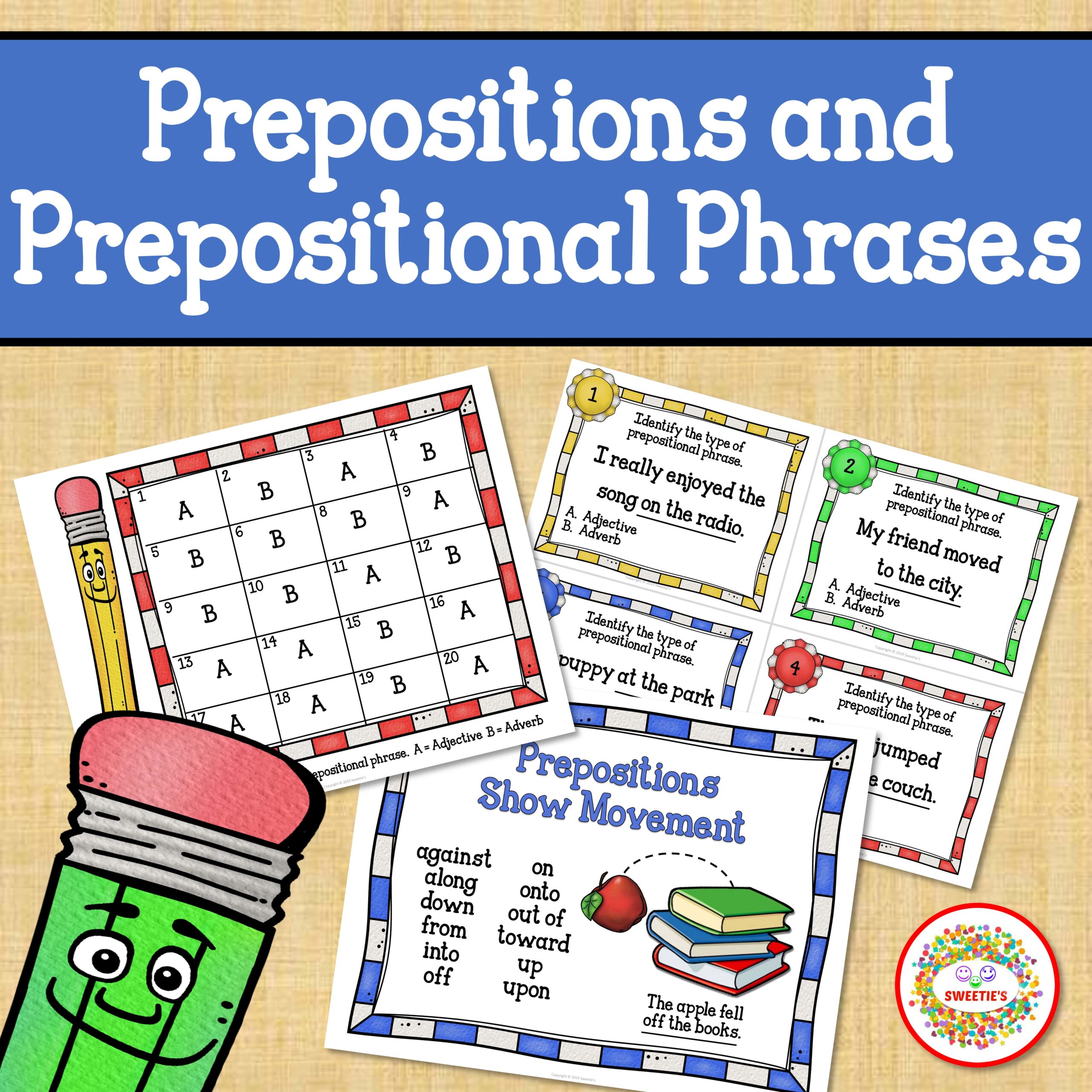Preposition Task Cards
