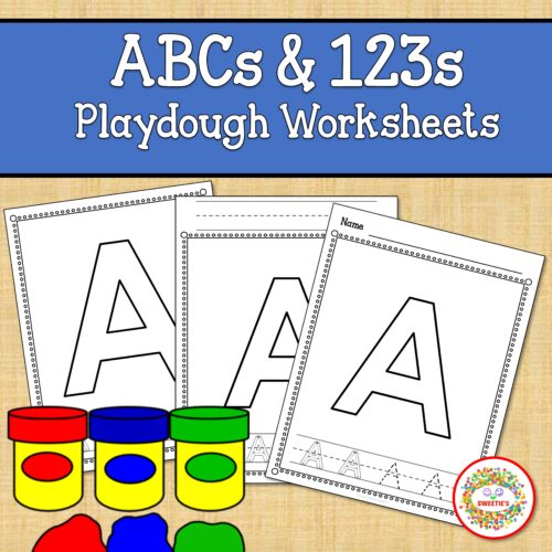 Alphabet and Number Worksheets Playdough's featured image