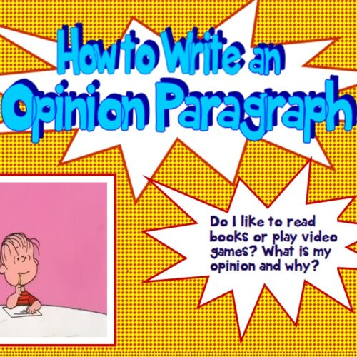 How to Write an Opinion Paragraph PowerPoint Grades 2-5's featured image