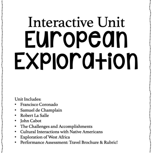 European Explorers DIGITAL Interactive Notebook's featured image