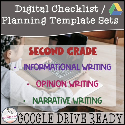 Digital Informational, Opinion, & Narrative Writing Checklists/Planning Template's featured image