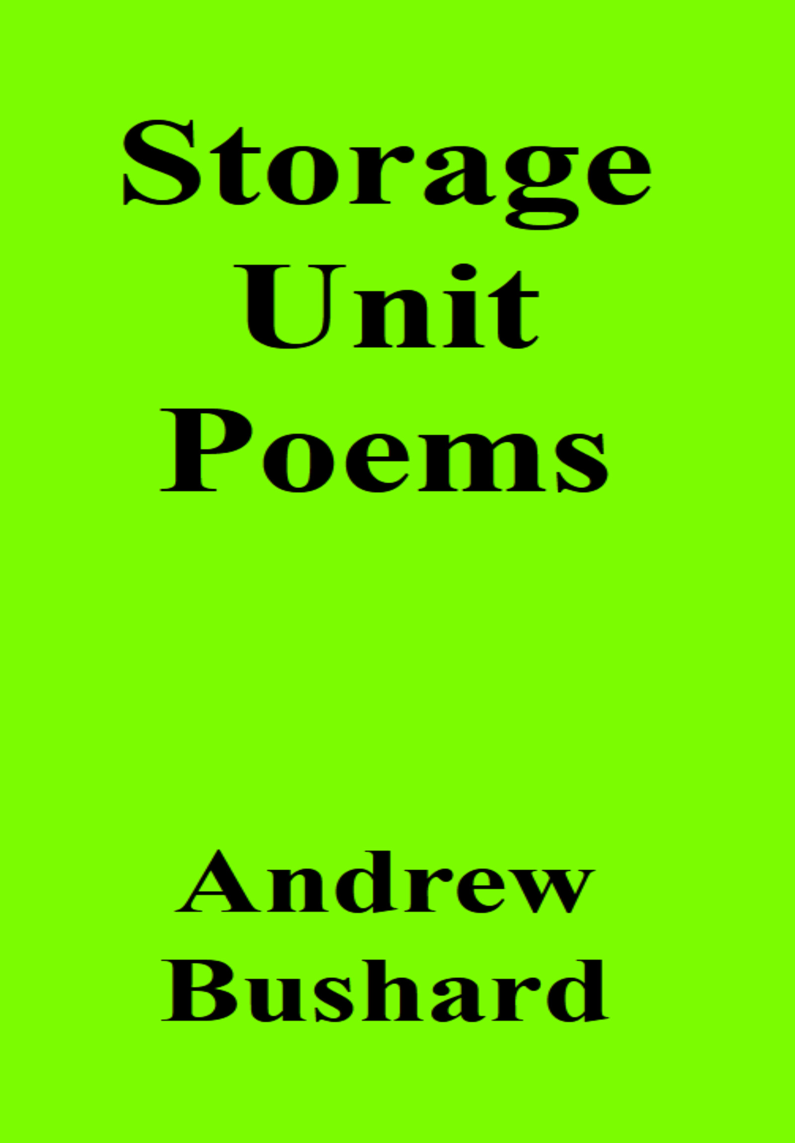 Storage Unit Poems Audiobook