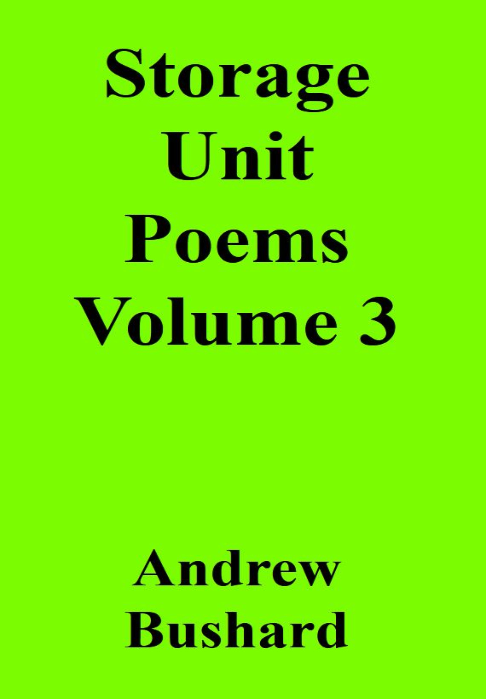 Storage Unit Poems Volume 3 Audiobook