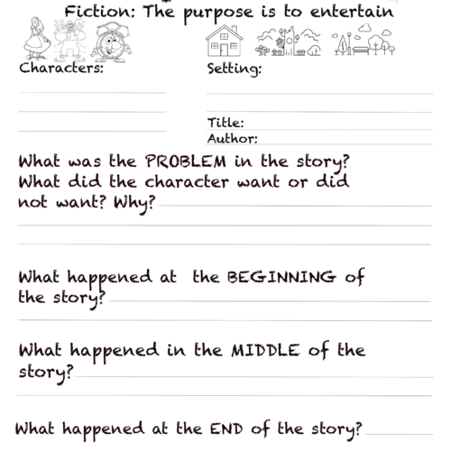 Story Retelling Worksheet-Fiction's featured image