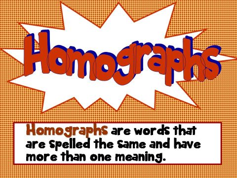 All About Homographs PowerPoint Grades 2-5