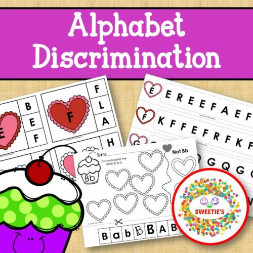 Alphabet Discrimination Activities - Valentine
