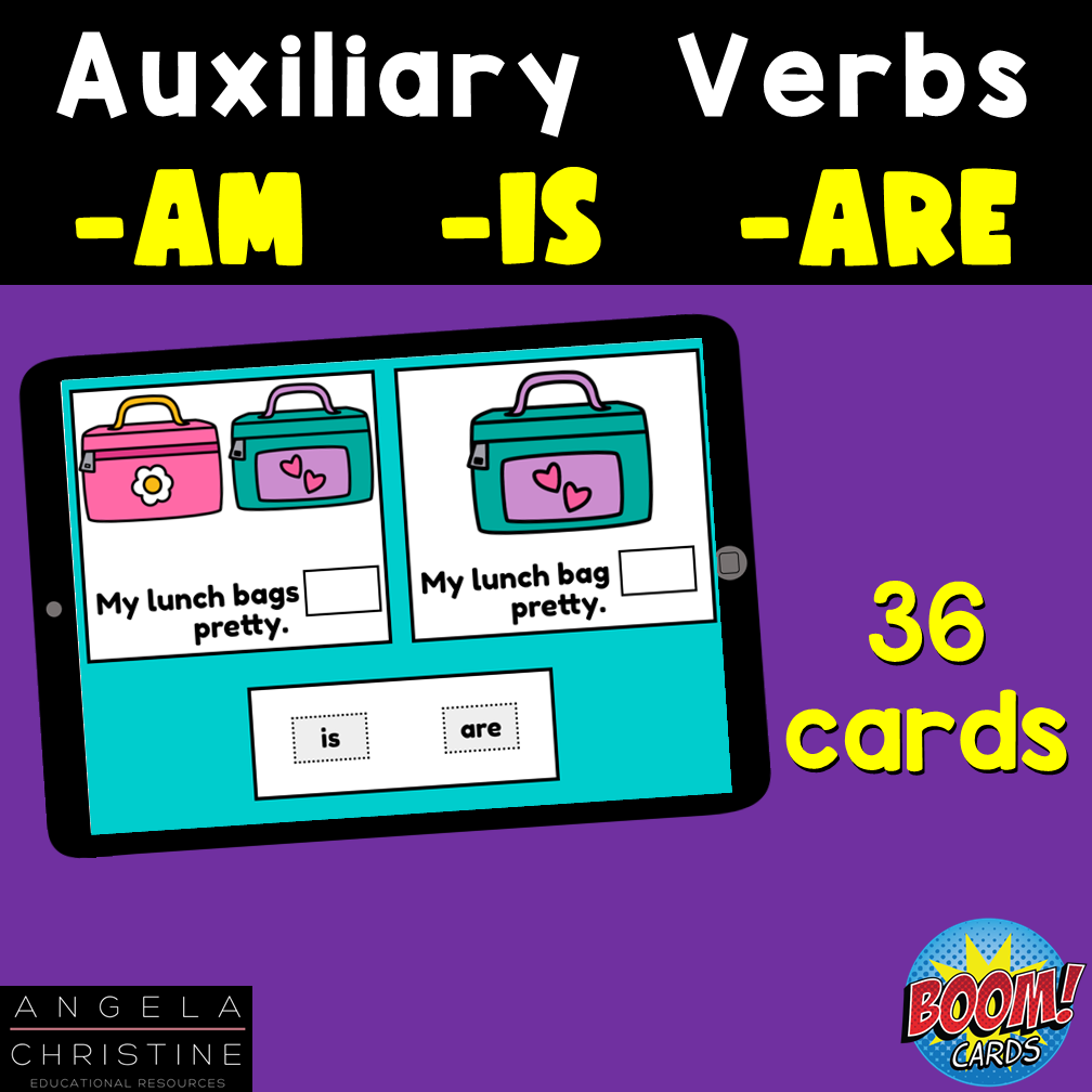 Auxiliary Verbs Boom Cards