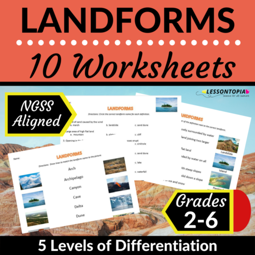 Landforms | Geology | Worksheets's featured image