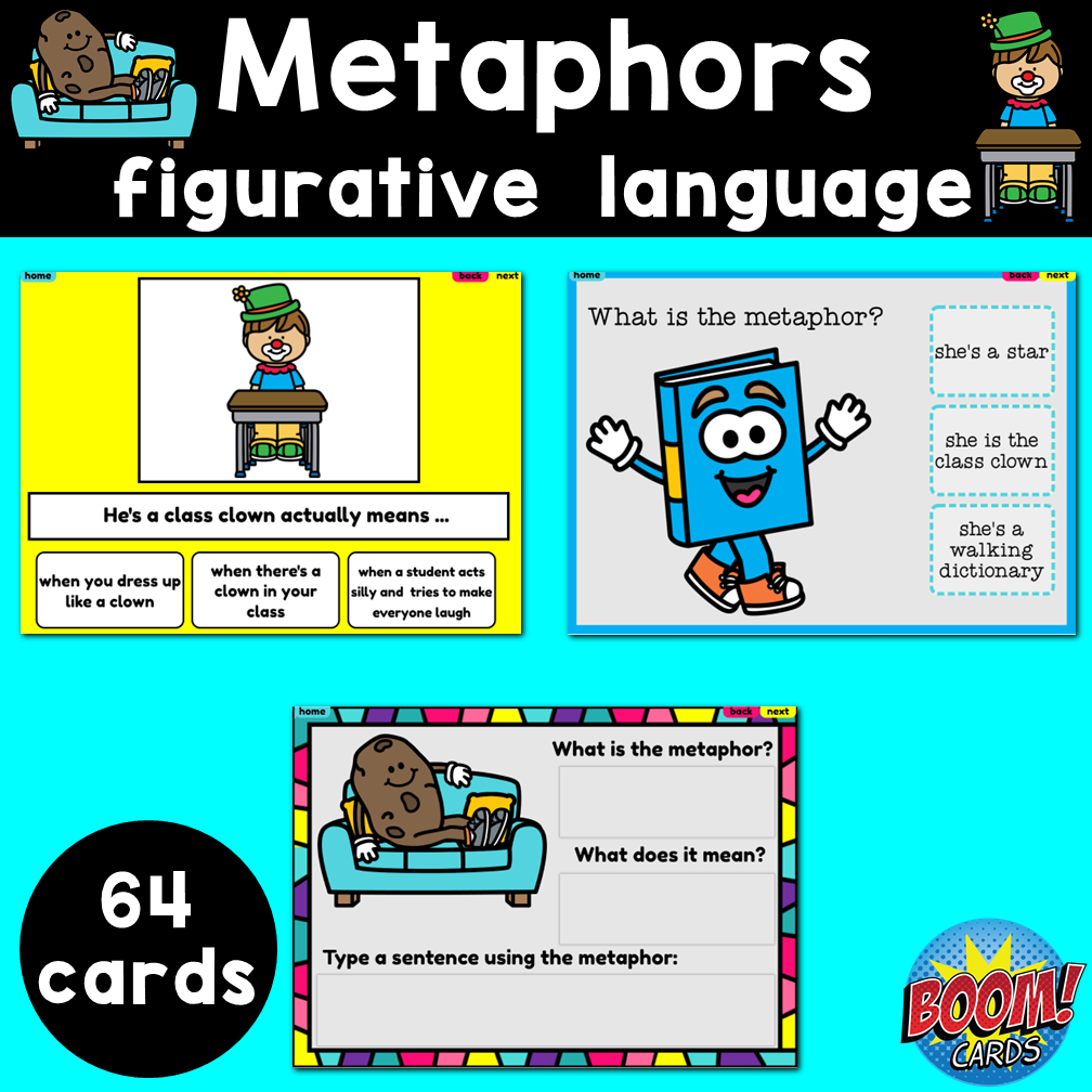 Metaphors Figurative Language Boom Cards