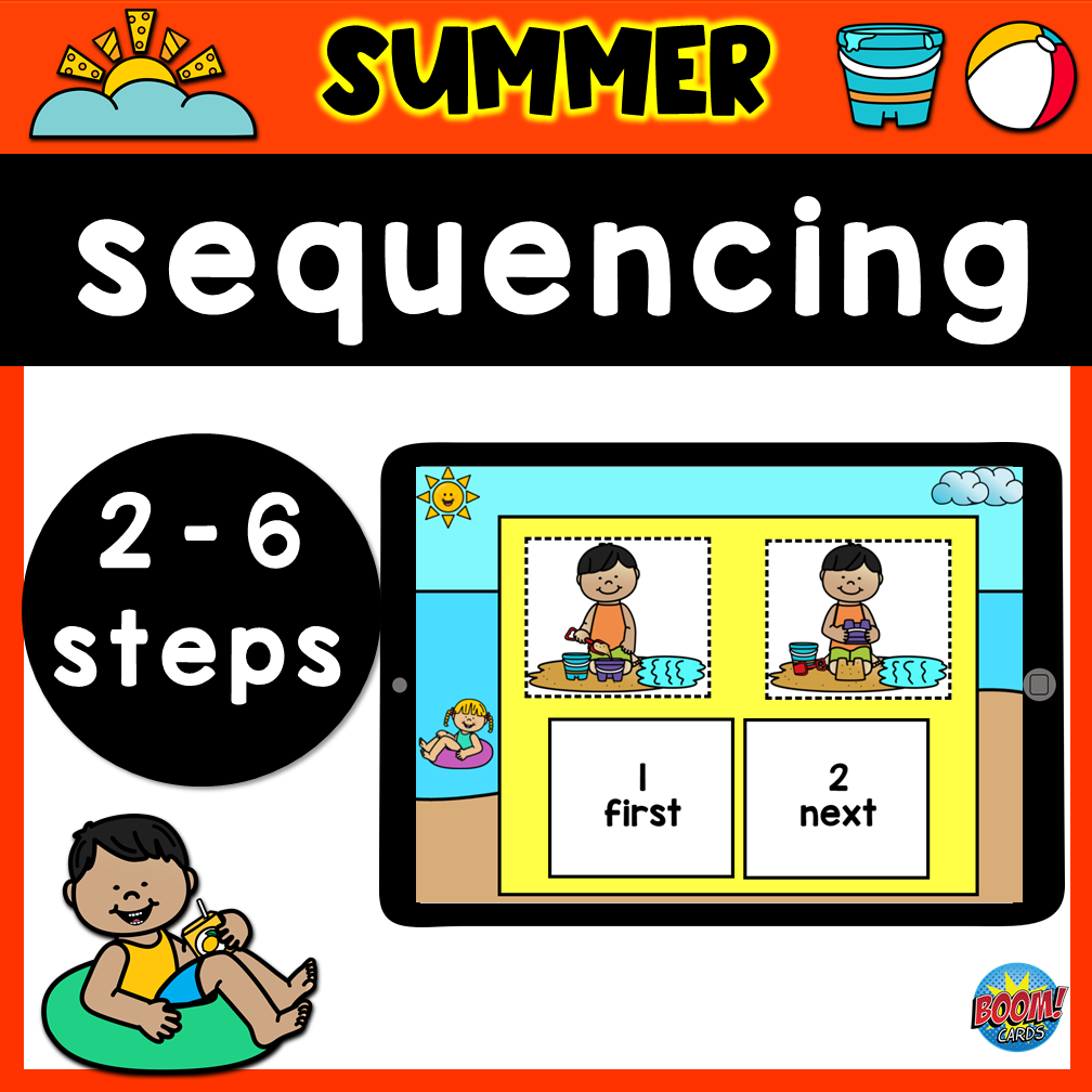 Sequencing of Events | Summer Sequences Boom Cards's featured image