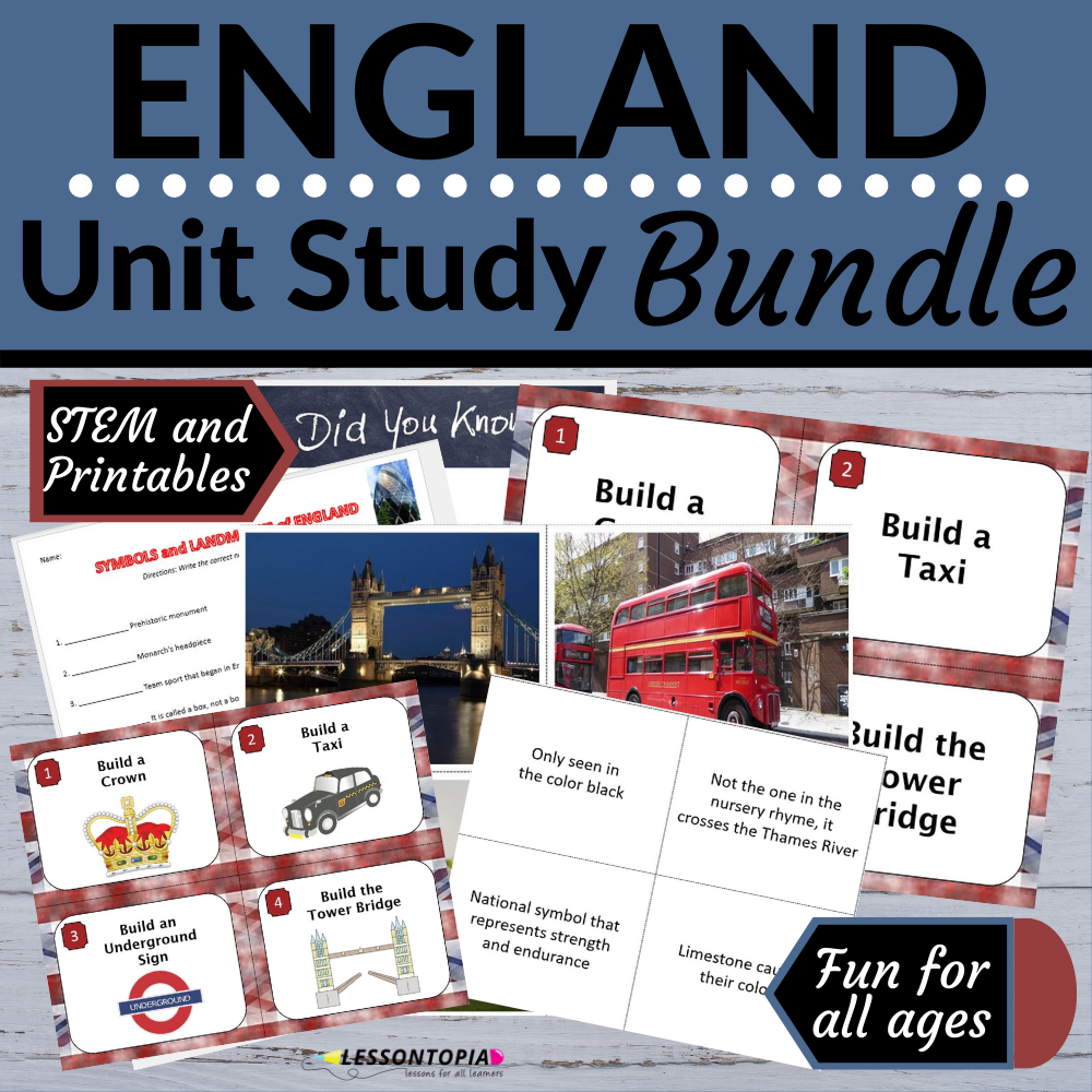 England | Unit Studies | Bundle