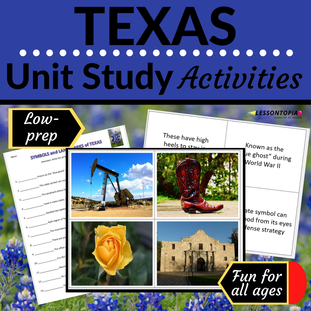 Texas | Unit Studies | Activities