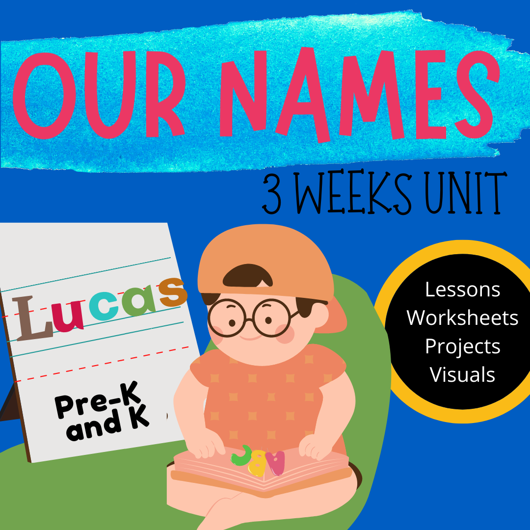 NAMES UNIT ~ 3 WEEKS : A fun way to learn names and the alphabet
