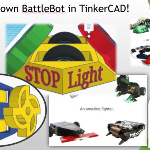 Design your own BattleBot in TinkerCAD's featured image