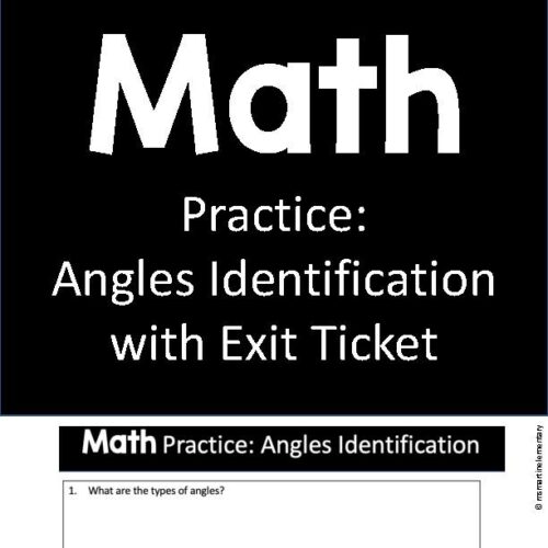 Math Practice: Angles Identification with Exit Ticket's featured image