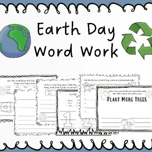 Earth Day Word Work, No-prep ELA Activities's featured image