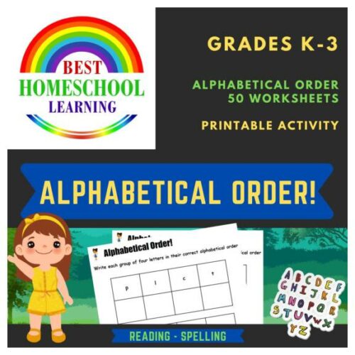 Alphabetical Order - 50 Worksheets & Exercises - Printable Activity's featured image