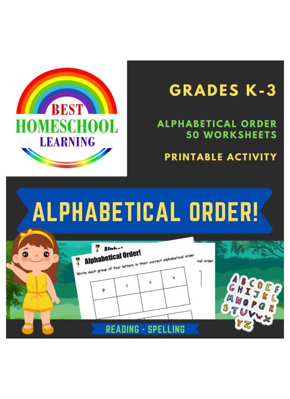 Alphabetical Order - 50 Worksheets & Exercises - Printable Activity