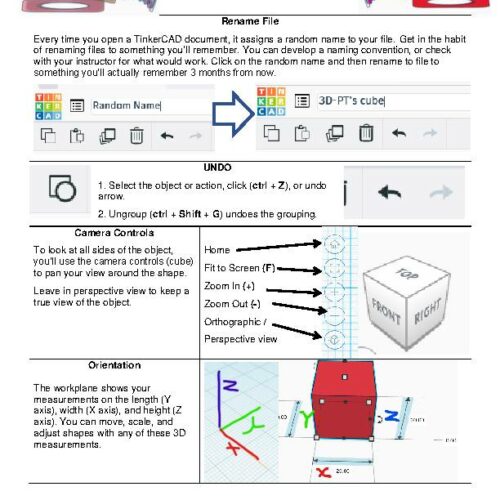 TinkerCAD Basic Comand Cheat Sheet's featured image
