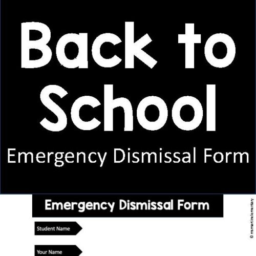 Back to School: Emergency Dismissal Form's featured image