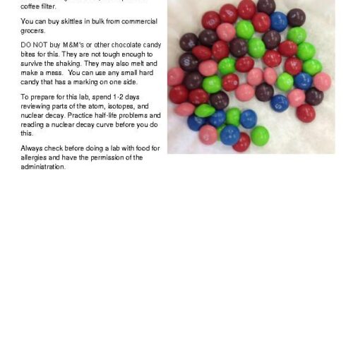 Skittles Radiometric Decay Lab's featured image