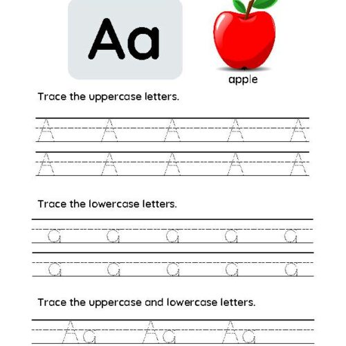 Letter A Tracing Worksheet's featured image