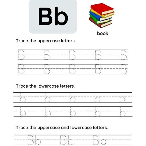 Letter B Tracing Worksheet's featured image