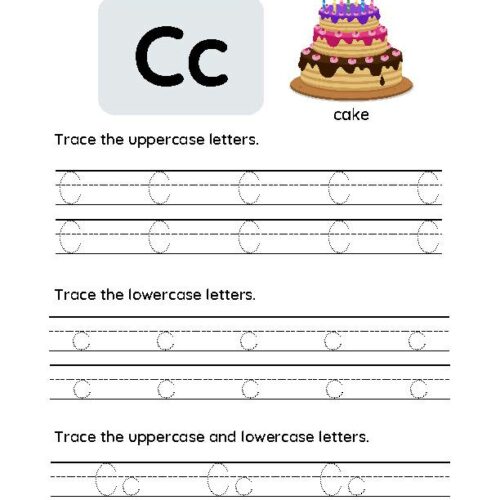 Letter C Tracing Worksheet's featured image