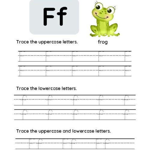 Letter F Tracing Worksheet's featured image