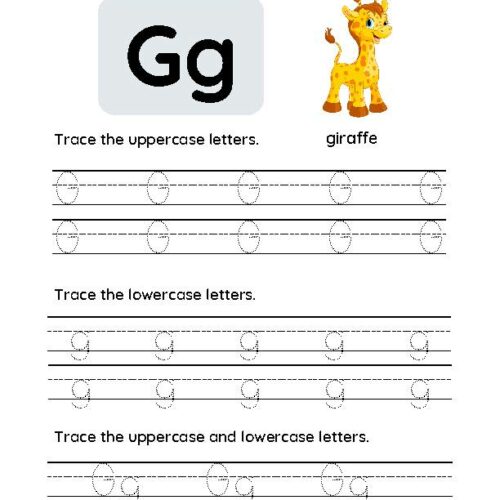 Letter G Tracing Worksheet's featured image