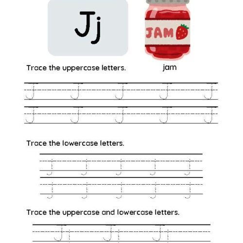 Letter J Tracing Worksheets's featured image