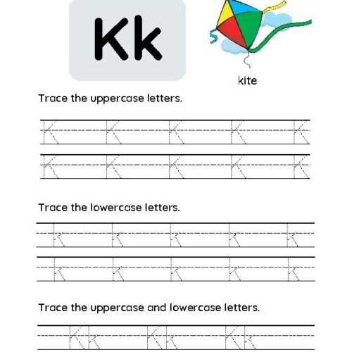 Letter K Tracing Worksheet's featured image