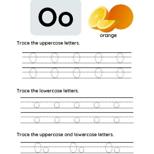 Letter O Tracing Worksheet's featured image