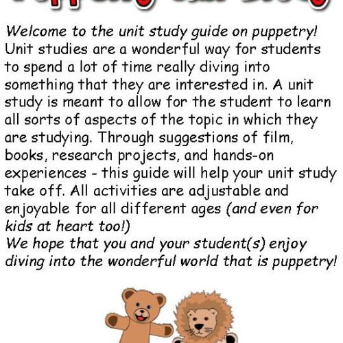 Unit Study Ideas on Puppetry - Homeschool, Drama, Summer Fun, Etc.'s featured image