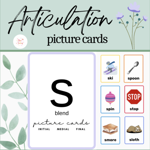 S Blends: Printable Picture Cards to target S Blends in Speech Therapy's featured image