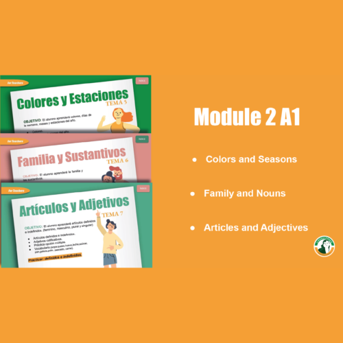 Spanish Lessons Module 2: E-Book + Practices + Quizzes.'s featured image