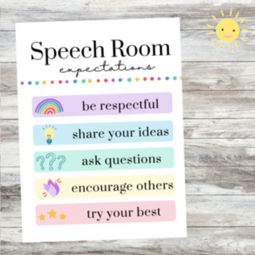Speech Room Rules and Expectations's featured image